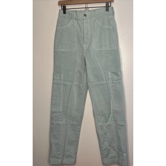 Urban Outfitters BDG Kate Baggy Jean Women’s 27 Light Blue Cargo High Waist - Picture 4 of 8